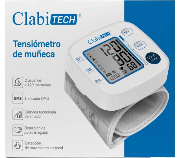 Tensiómetro muñequera Clabitech